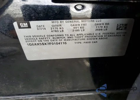 2015 Cadillac Cts Luxury Collection z USA, uszkodzony, nr VIN 1G6AX5SX7F0104116